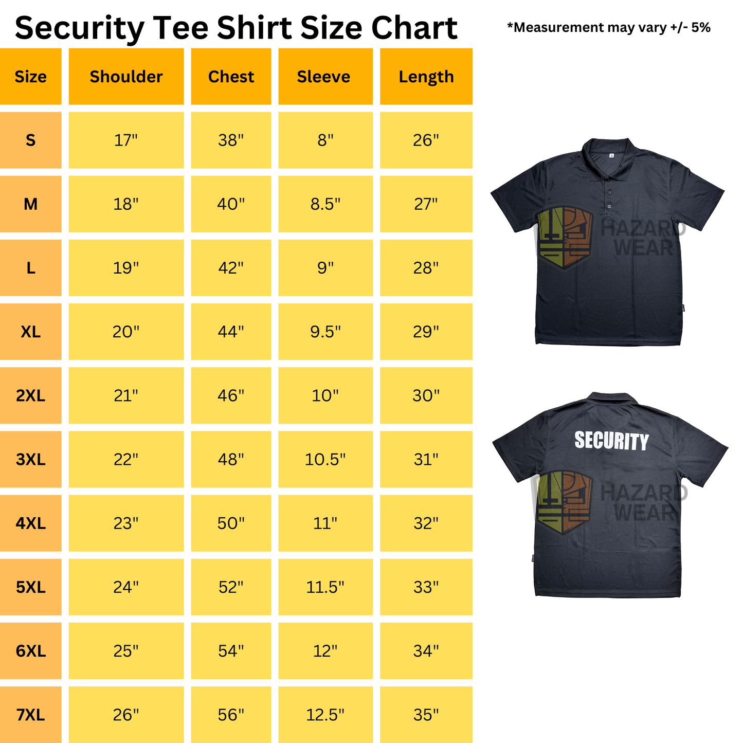 Short Sleeve T-Shirt (With Or Without Security)