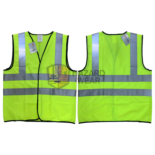 HVSA10 3M Safety Vest with 3m Reflective stripes Back H pattern no pockets velcro closure Designed for construction workers, road workers, security guards, warehouse staff, emergency responders, cyclists, and more. Customization available
